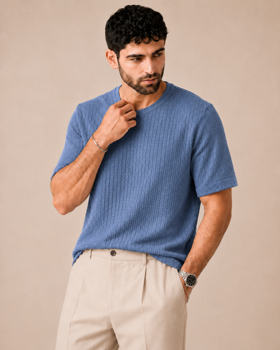 The Luna — Men's Textured T-Shirt