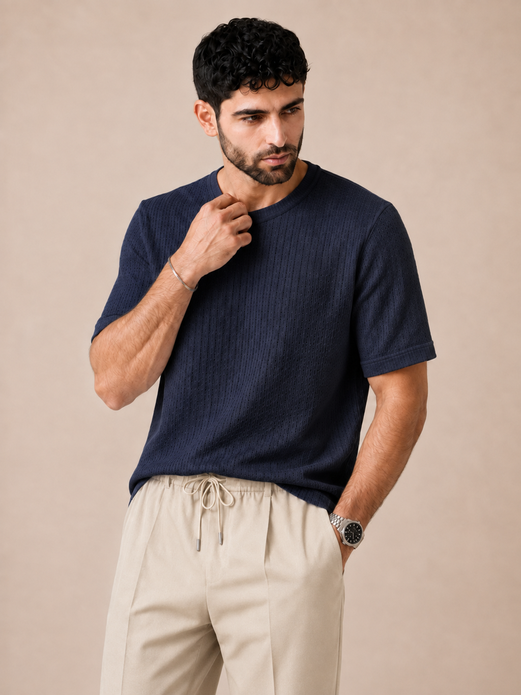 The Luna — Men's Textured T-Shirt