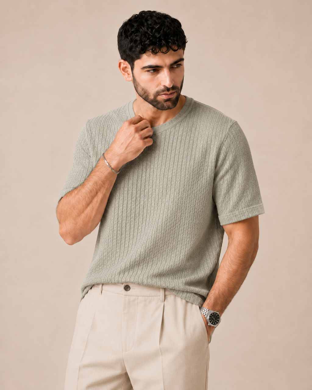 The Luna — Men's Textured T-Shirt