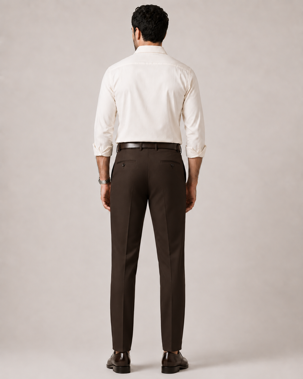 The Windsor — Men's Brown Classic Dress Pants