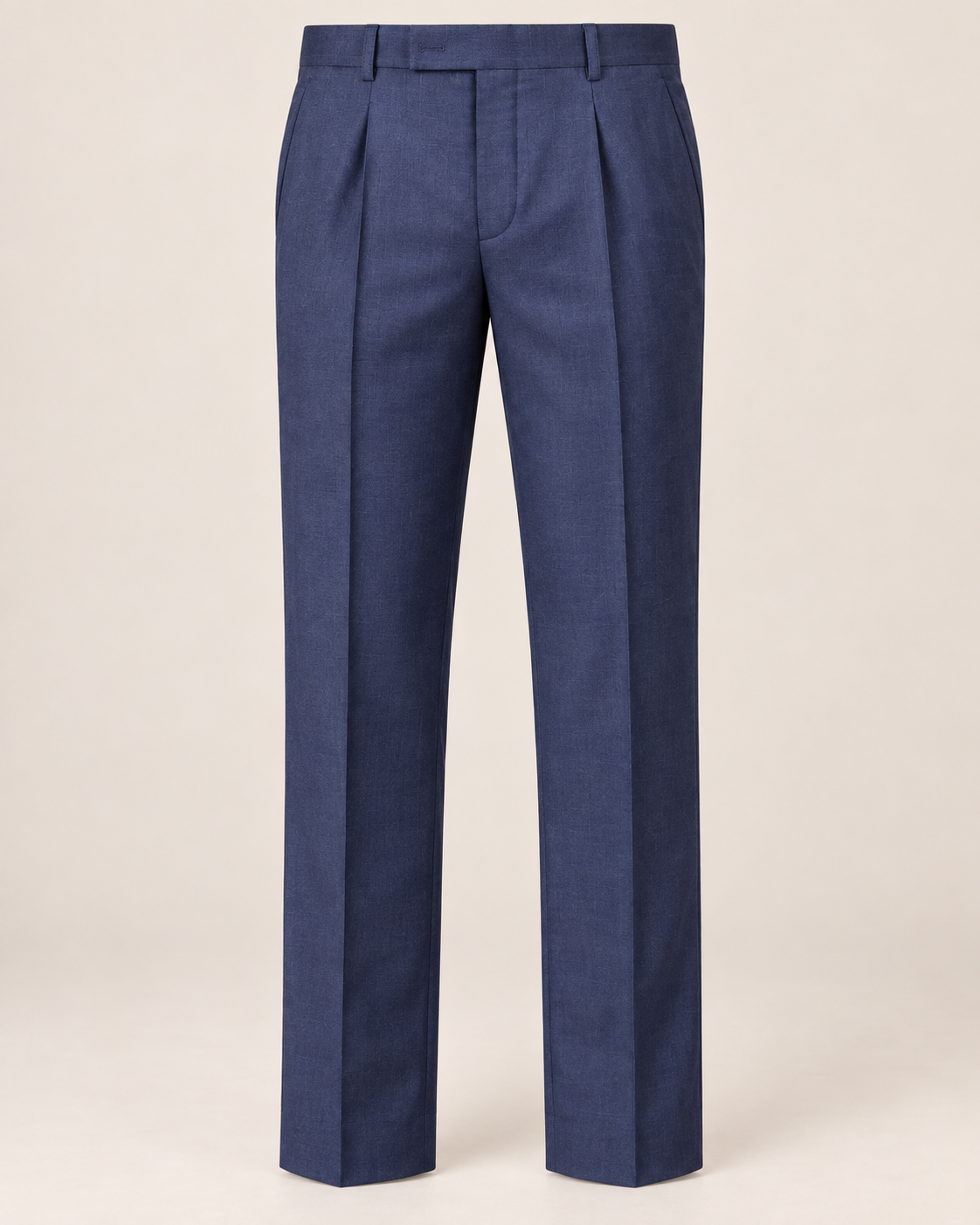 The Indigo — Men's Navy Pleated Sharkskin Dress Pant