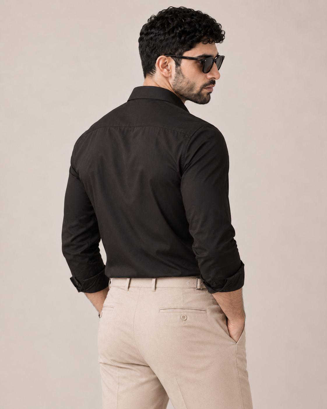 The Milano — Men's Dark Brown Dress Shirt