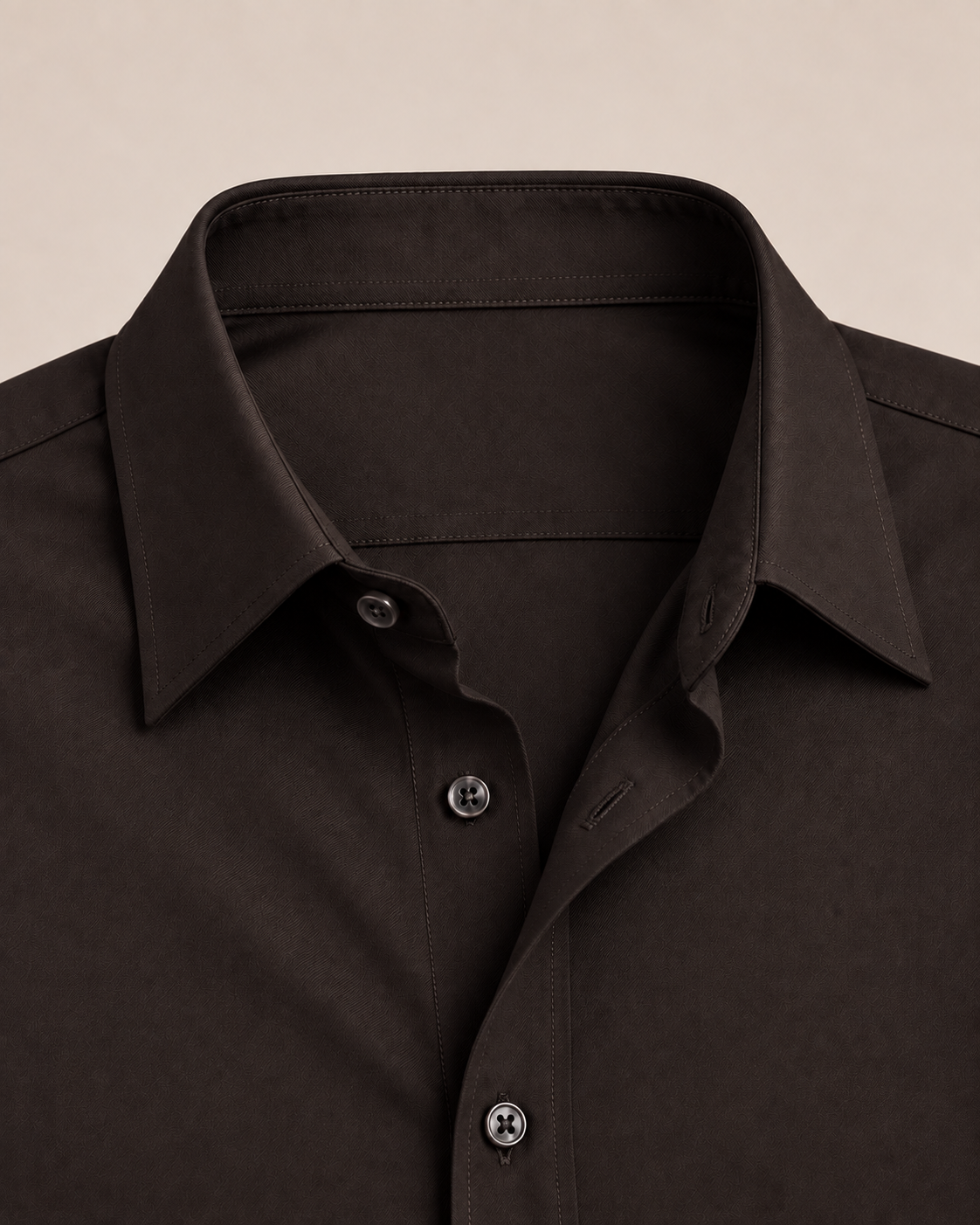 The Milano — Men's Dark Brown Dress Shirt