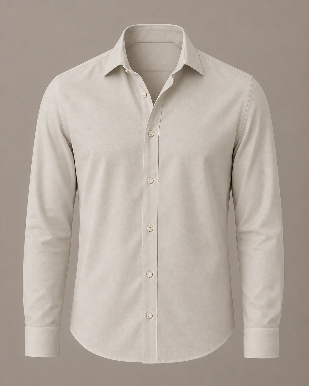 The Lucca — Men’s Stone Dress Shirt