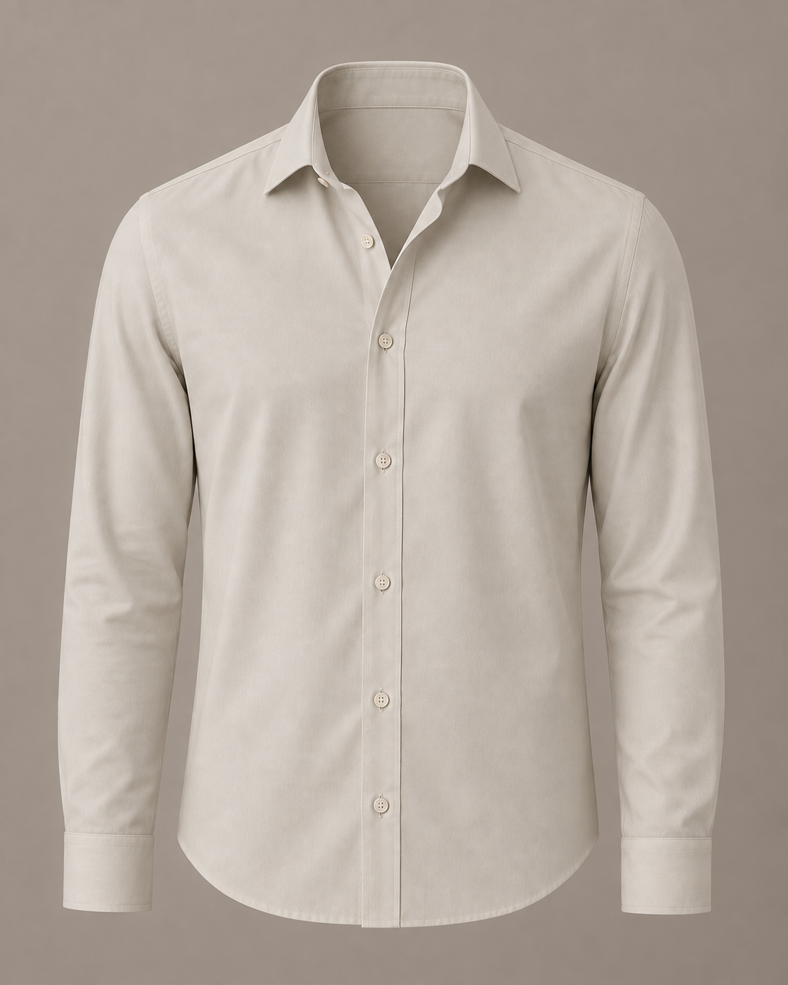 The Lucca — Men’s Stone Dress Shirt