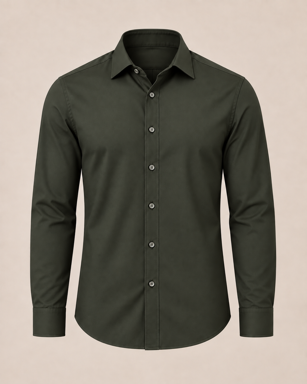 The Firenze — Men’s Deep Olive Dress Shirt