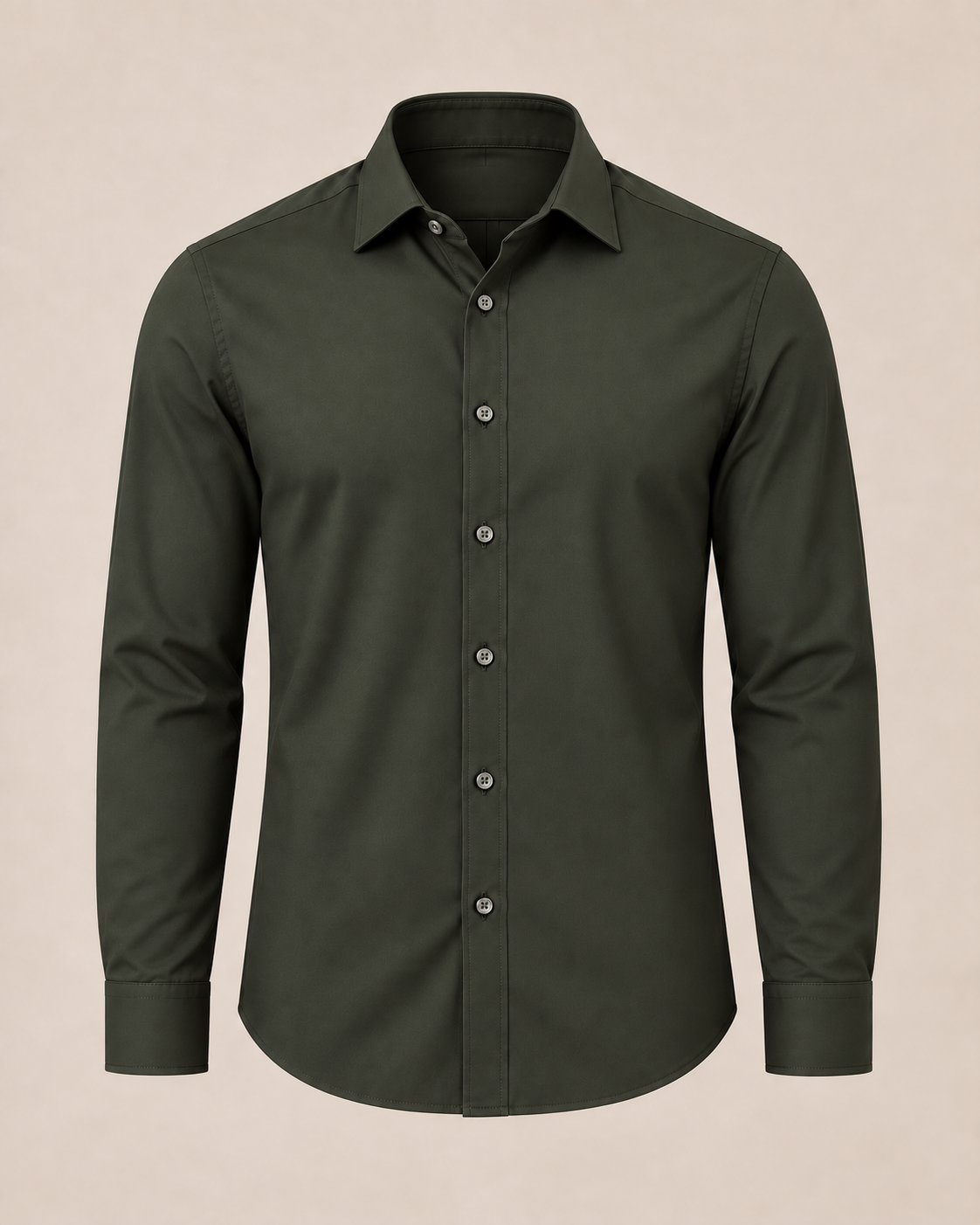 The Firenze — Men’s Deep Olive Dress Shirt