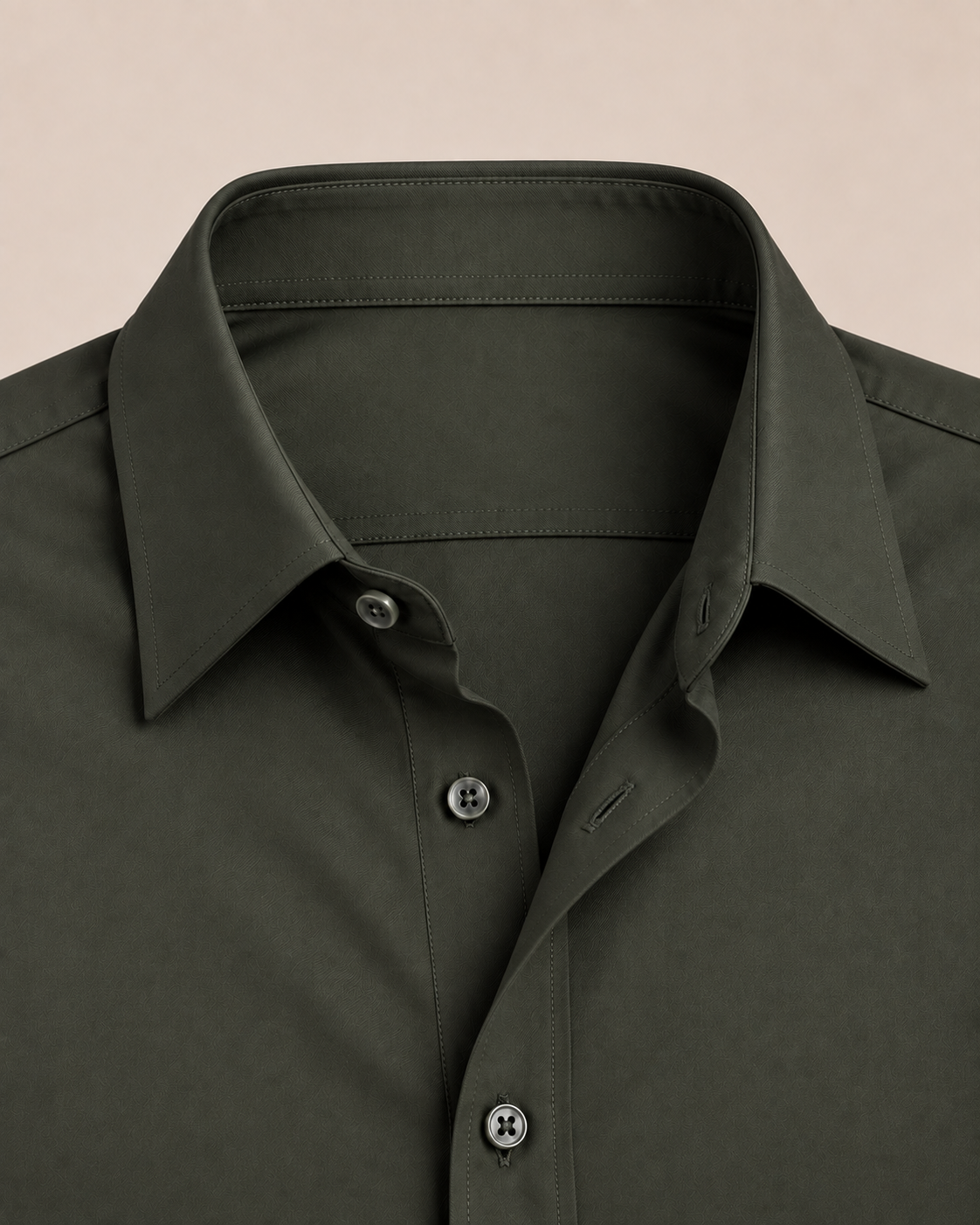 The Firenze — Men’s Deep Olive Dress Shirt