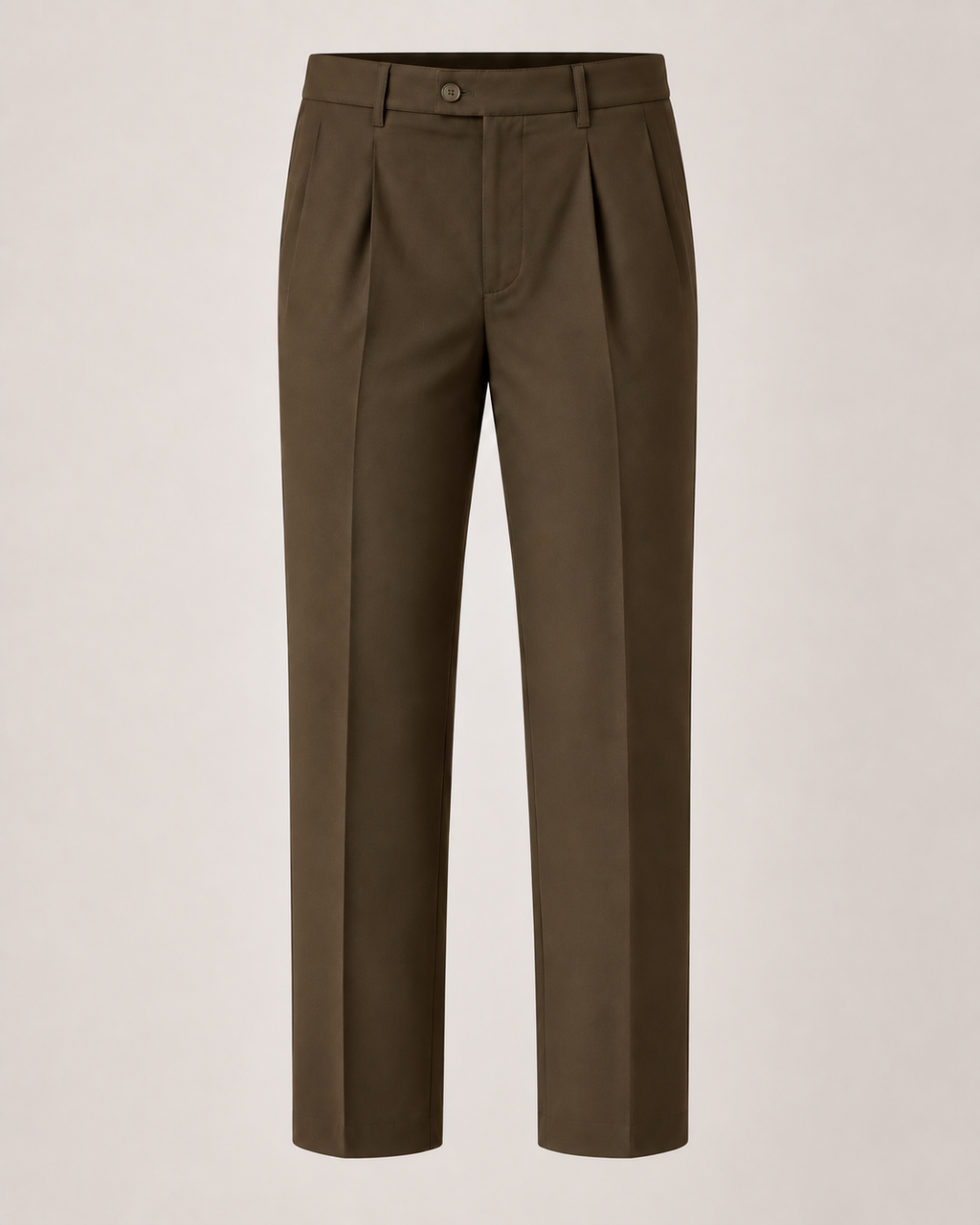 The Windsor — Men's Brown Pleated Dress Pants