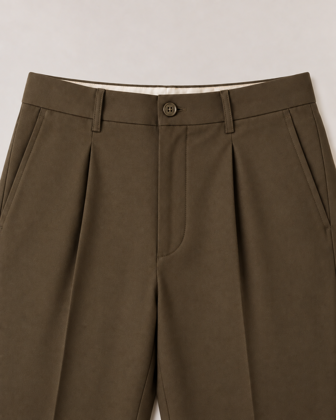 The Windsor — Men's Brown Pleated Dress Pants