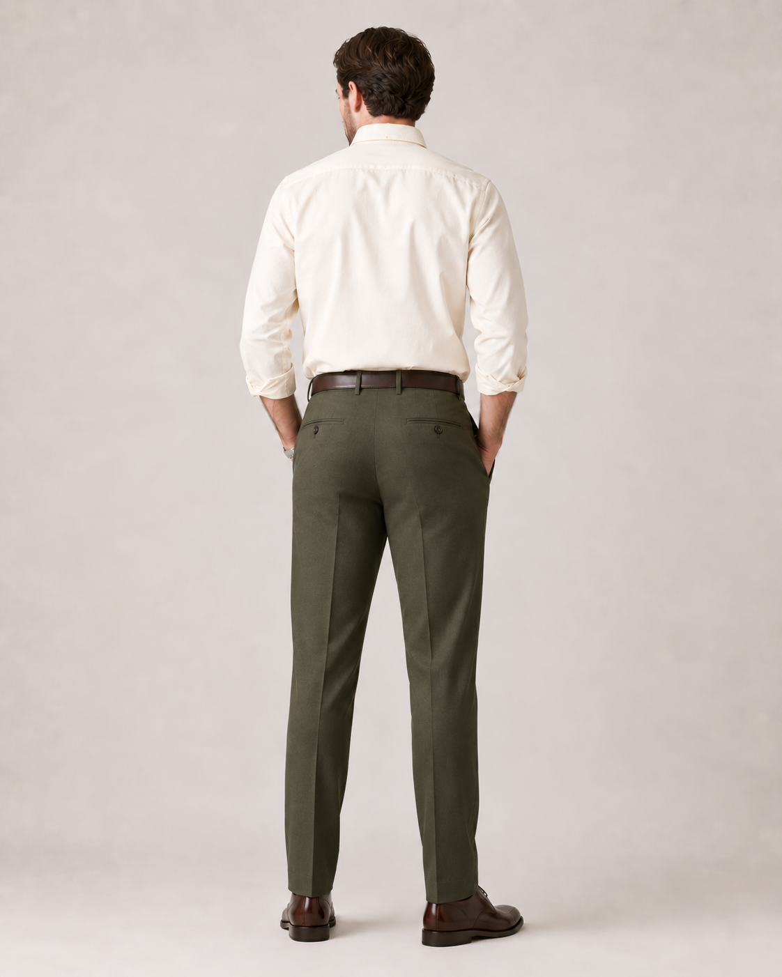The Kensington — Men's Olive Classic Dress Pants