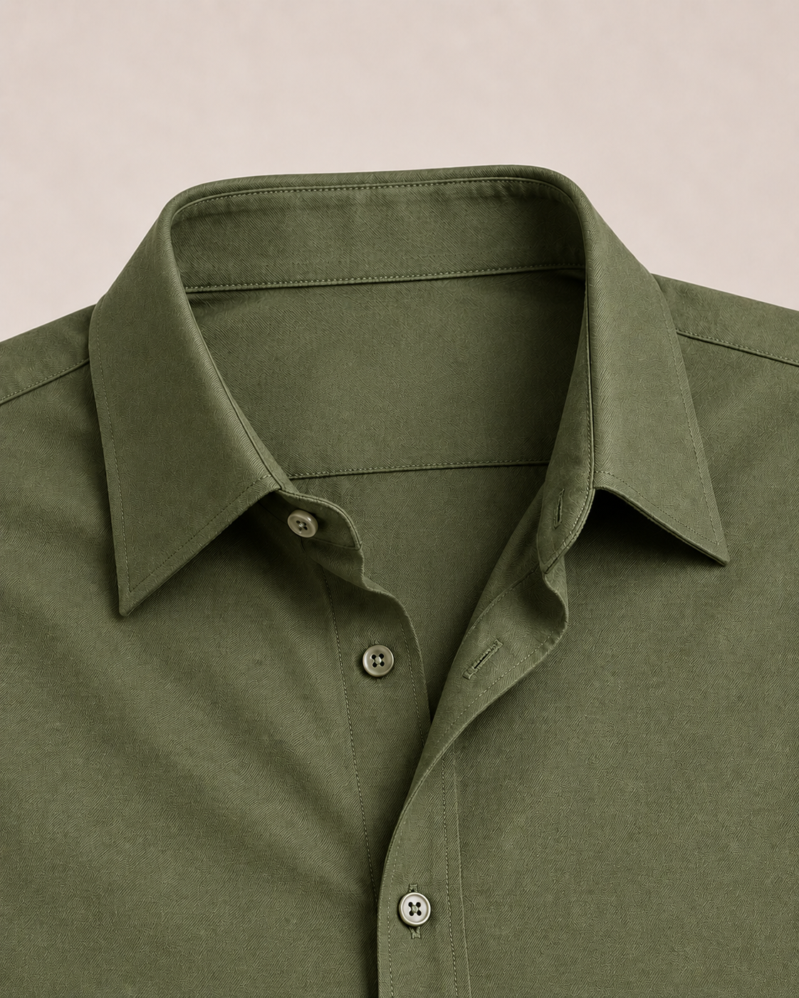 The Siena — Men’s Olive Green Dress Shirt