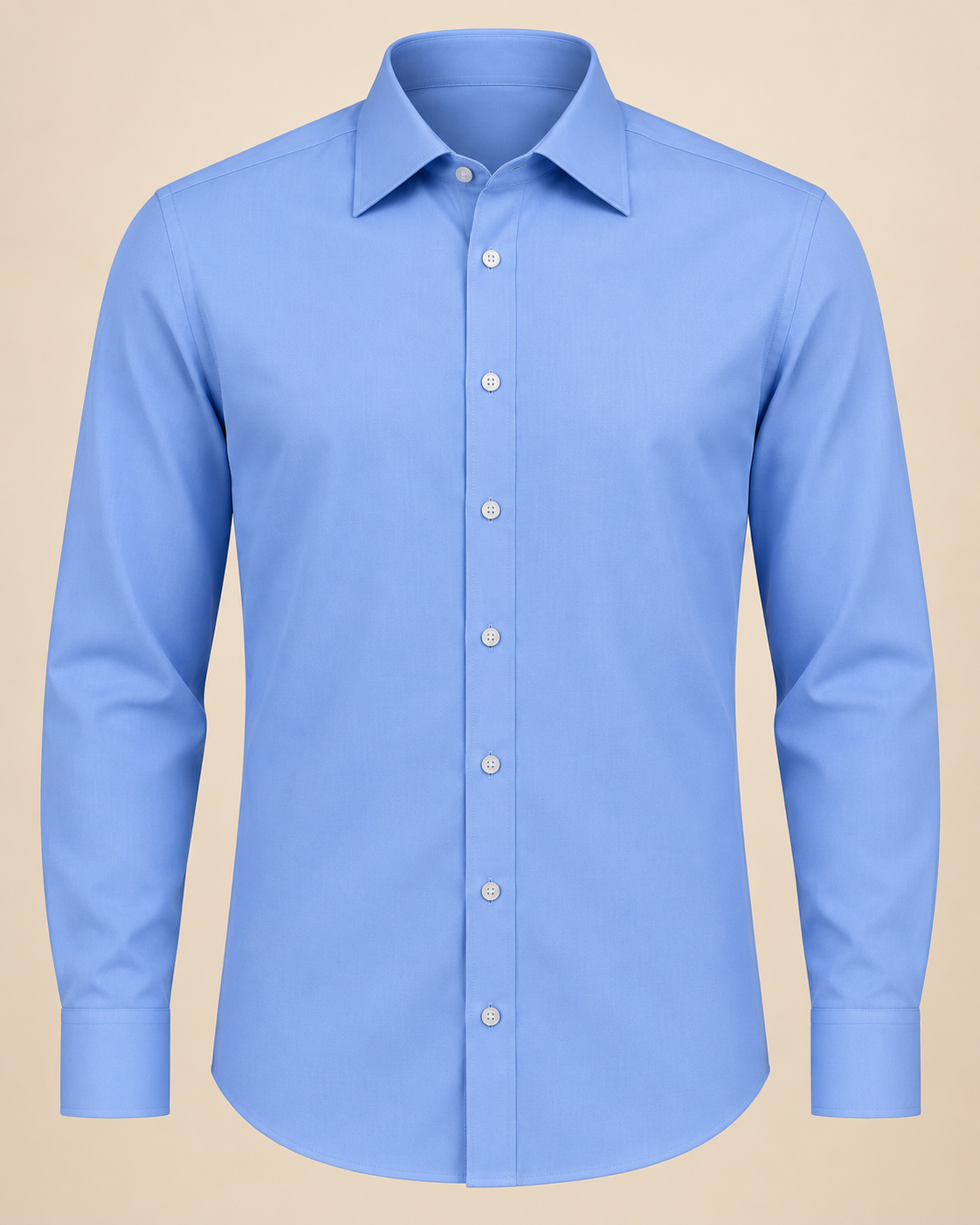 The Amalfi — Men’s Sky Blue Cotton Stretch Dress Shirt
